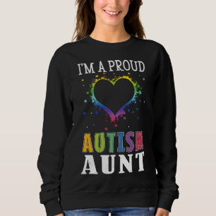 I M Proud Aunt Puzzle Special Autism Awareness Sweatshirt