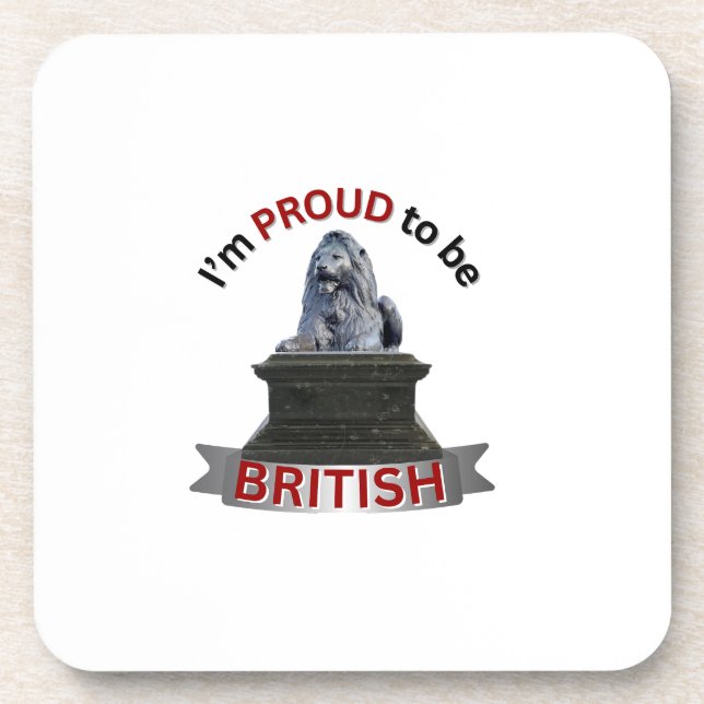 I’m Proud to be British  Coaster (Front)