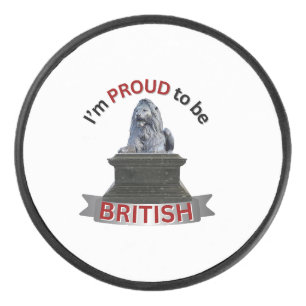 I’m Proud to be British Hockey Puck