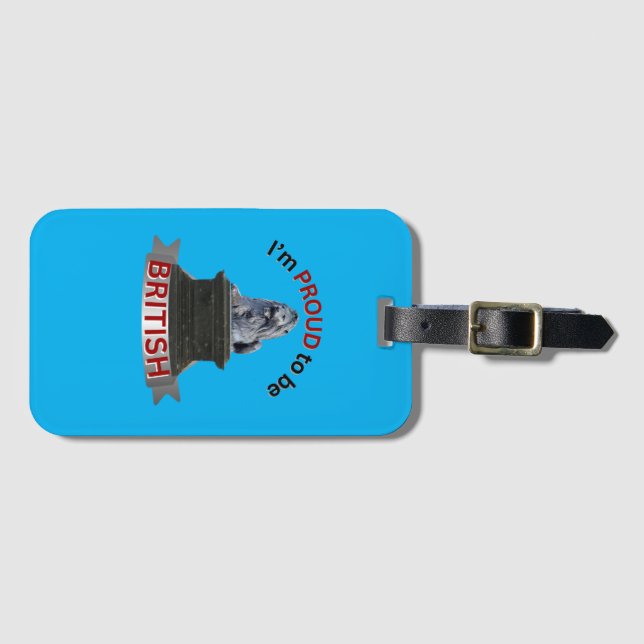 I’m Proud to be British Luggage Tag (Front Horizontal)