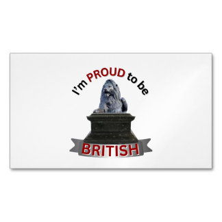 I’m Proud to be British Magnetic Business Card