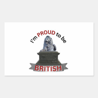 I’m Proud to be British Rectangular Sticker