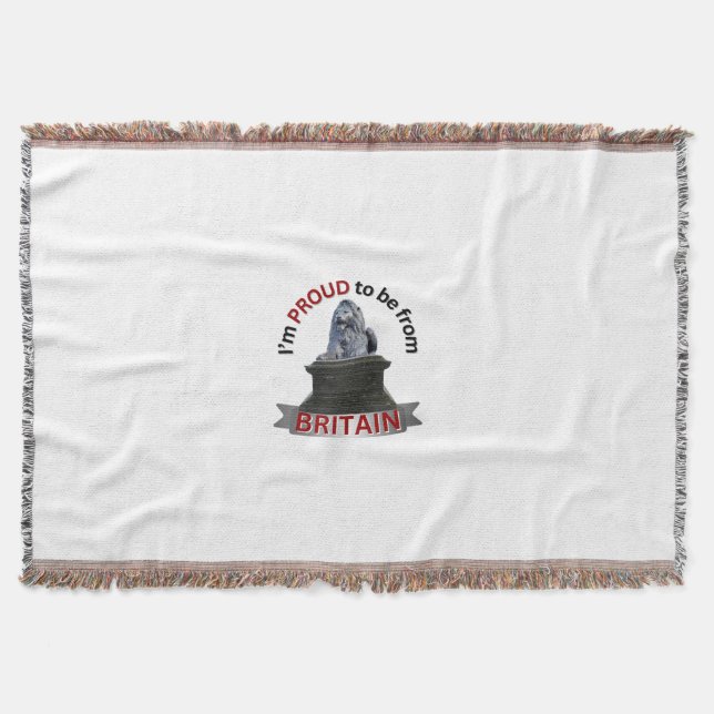 I’m Proud to be British Throw Blanket (Front)