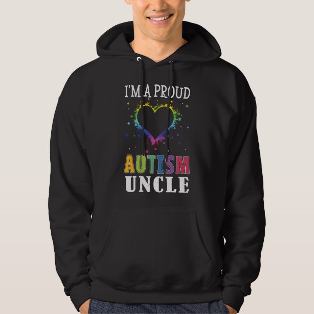 I M Proud Uncle Puzzle Special Autism Awareness Hoodie (Front)