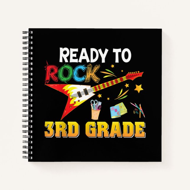 I’m Ready To Rock 3rd Grade Third Back To School G Notebook (Front)