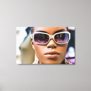 I’m real beautiful canvas print