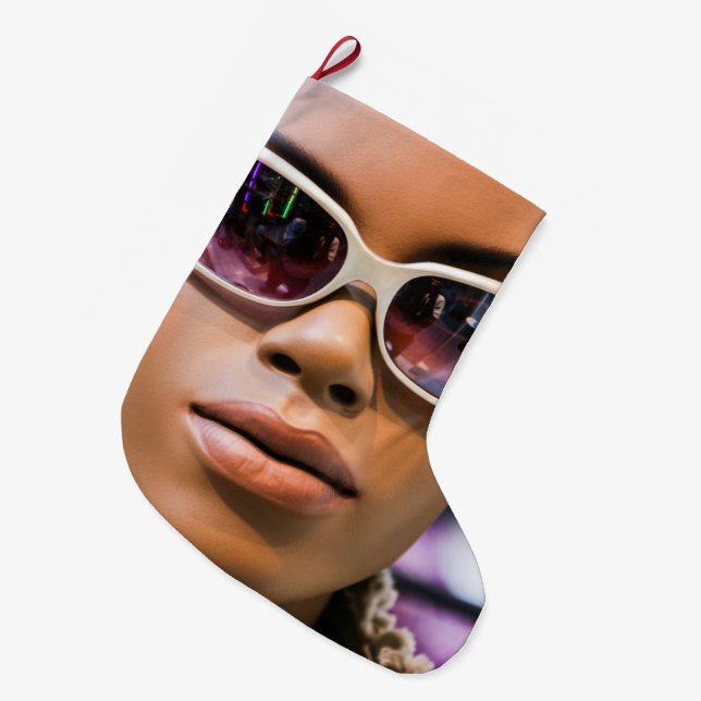 I’m real beautiful large christmas stocking (Front (Hanging))