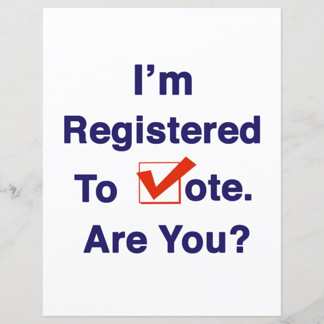 I’m Registered to Vote 2024 (Front)