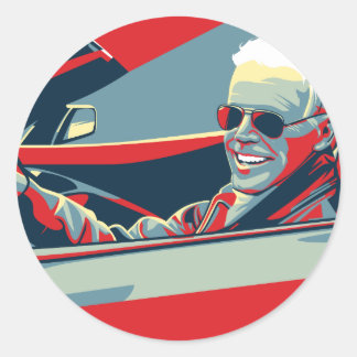 I’M RIDIN WITH BIDEN CLASSIC ROUND STICKER