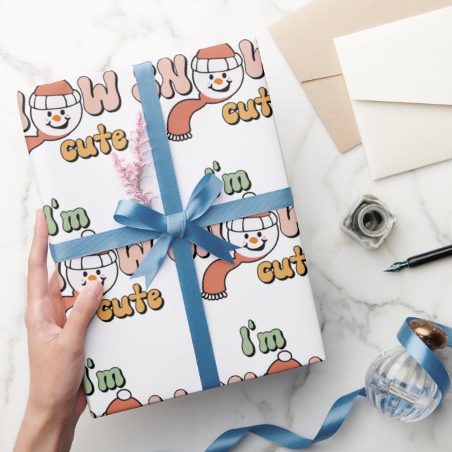 I' m Snow Man Cute Wrapping Paper (Gifting)