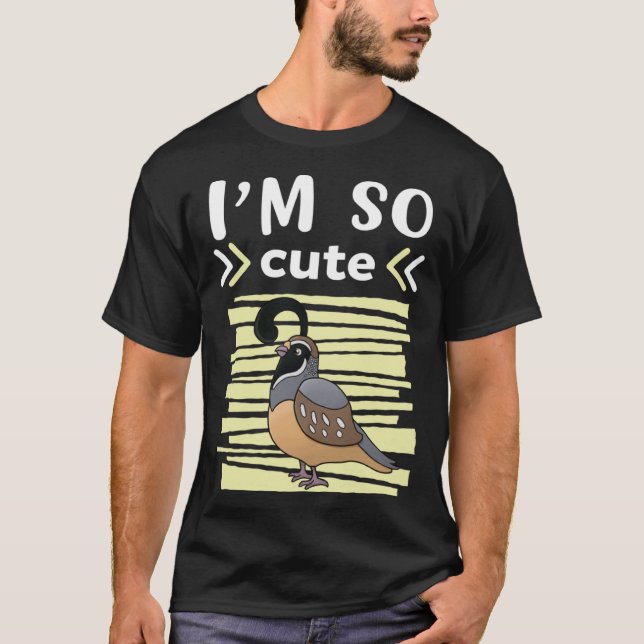 I`m So Cute Quail Kids Quail Pullover Hoodie (Front)
