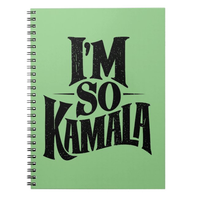 I’m so Kamala Brat Green Meme  Notebook (Front)