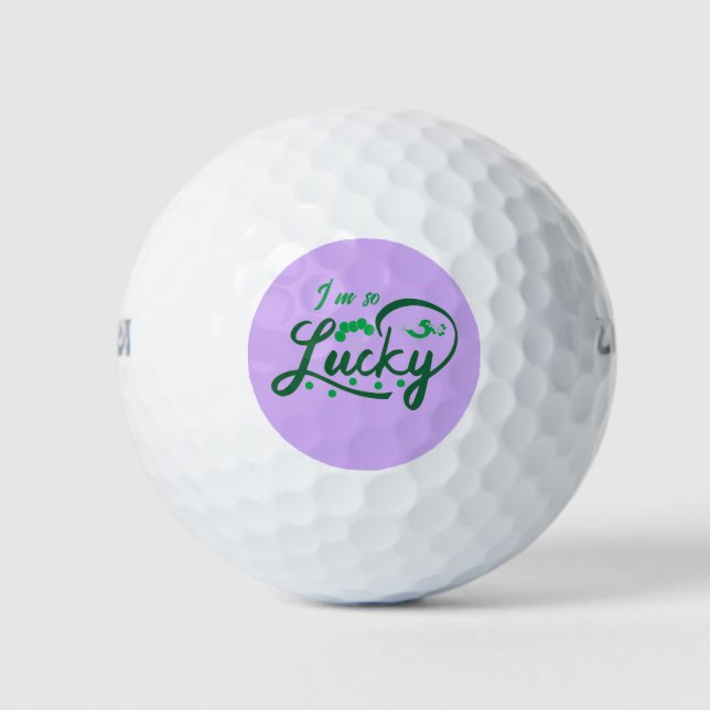 I’m So Lucky Golf Balls (Front)