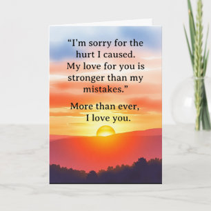 I’m Sorry Relationship Card