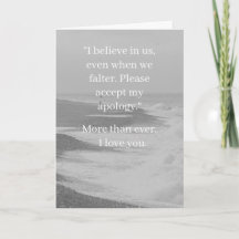 I’m Sorry Relationship Card | Elegant Apology