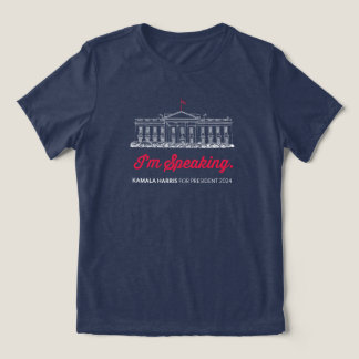 I’m Speaking Kamala Harris Walz T-Shirt  Tri-Blend Shirt