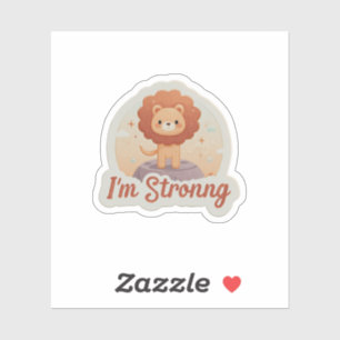“I’m Strong Affirmation Sticker   Motivational Vin