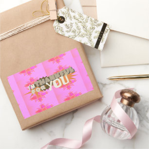I’m Thankful for You: A Heartfelt Expression  Rectangular Sticker