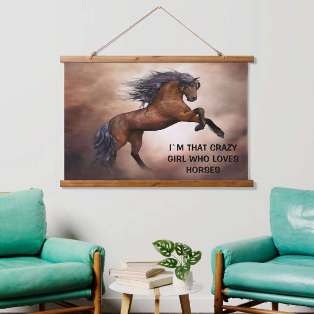 I`M THAT CRAZY GIRL WHO LOVES  YOU HANGING TAPESTR TAPESTRY (Living Room)