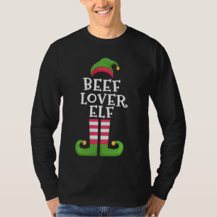 I M The Beef Lover Elf Beef Lover Christmas Pajam T-Shirt