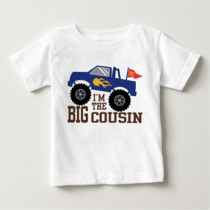 I’m The Big Cousin Monster Truck Baby T-Shirt