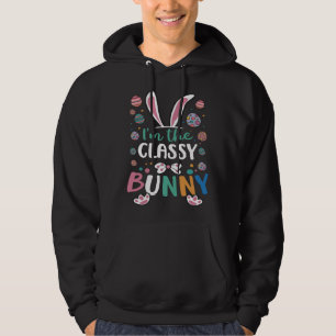 I m The Classy Bunny Festival Easter Egg Rabbit Ea Hoodie