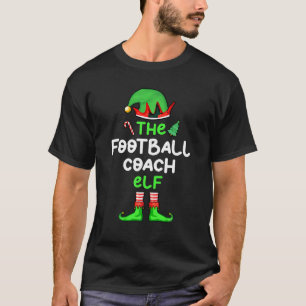 I m The Football Coach Elf Christmas Matching Paja T-Shirt