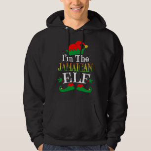 I m The Jamaican Elf Weed Christmas Elves Xmas Hoodie