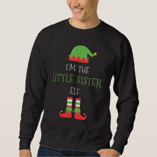 I M The Little Sister Elf Christmas Family Matchin Sweatshirt