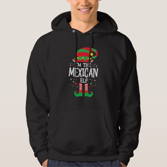 I M The Mexican Elf Family Group Matching Christma Hoodie (Front)