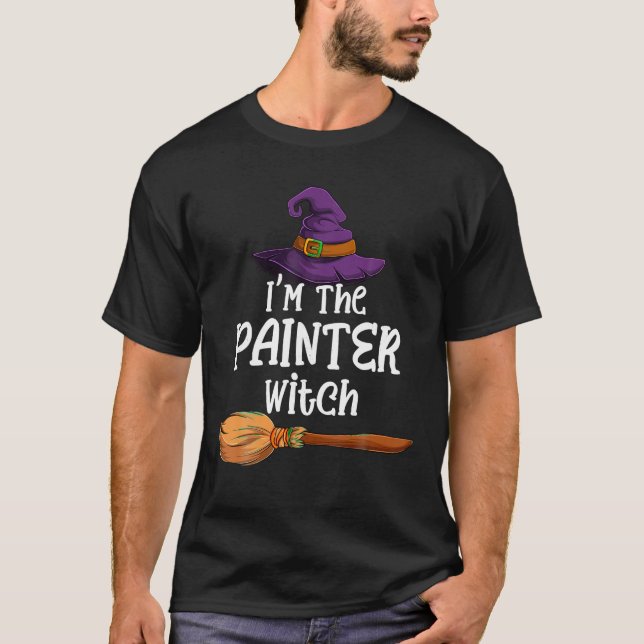 I m the Painter Witch Halloween Matching Group Cos T-Shirt (Front)