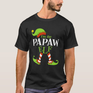 I m The PAPAW Elf Family Group Matching PJ Christm T-Shirt