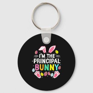 I’m The Principal Bunny Happy Easter Day Cute _1 Key Ring