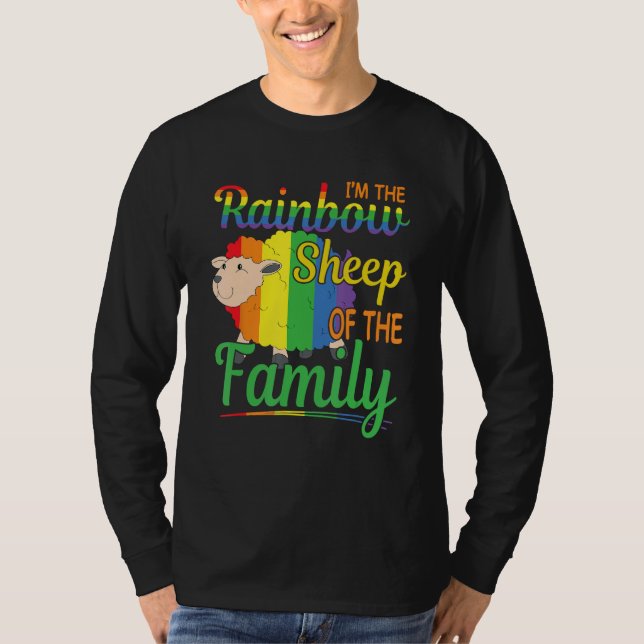 I m The Rainbow Sheep In The Family Lgbtq Pride Qu T-Shirt (Front)