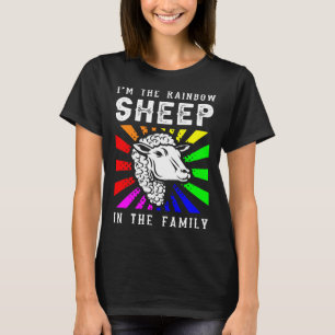 I m The Rainbow Sheep In The Family Transgender Ga T-Shirt