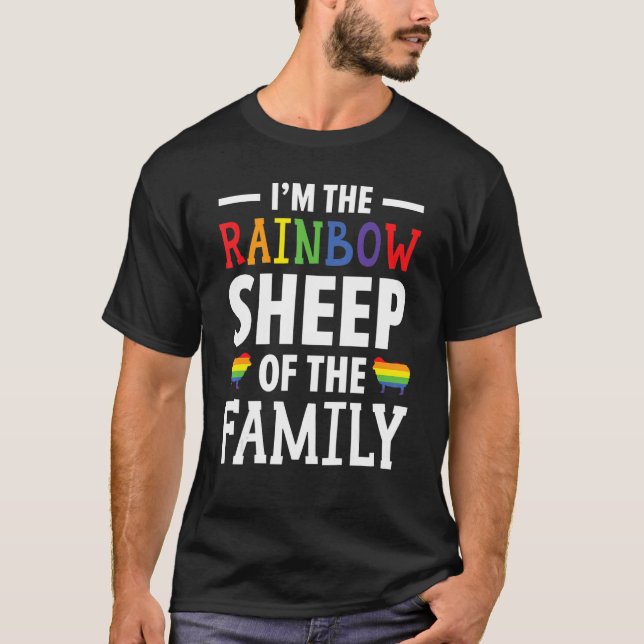 I m The Rainbow Sheep Of The Family Pride Month LG T-Shirt (Front)