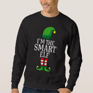 I M The Sm Elf Christmas Apparel Brainy Elf Matchi Sweatshirt