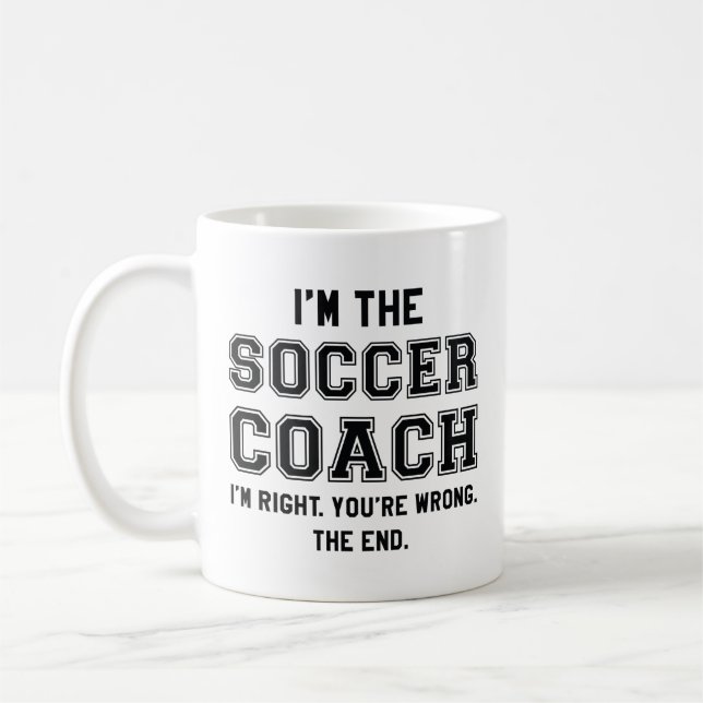 I’m The Soccer Coach Coffee Mug (Left)
