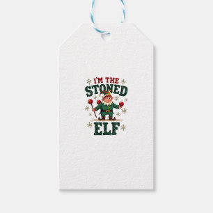 I�m The Stoned Elf Vintage Christmas Dabbing Unico Gift Tags