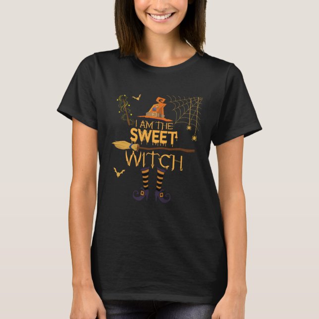 I m the Sweet Witch Matching Halloween Group Costu T-Shirt (Front)