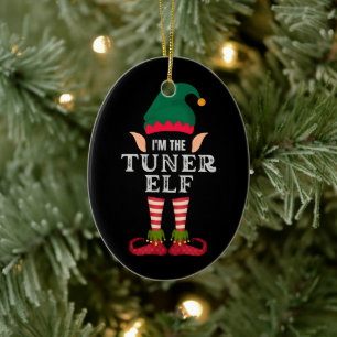 I’m The Tuner Elf Funny Christmas Car Ceramic Tree Decoration