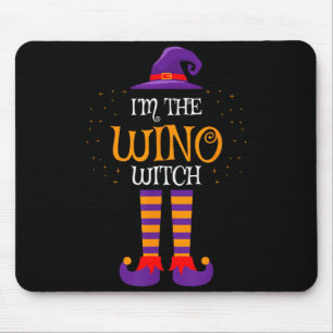 I’m The Wino Witch Halloween Family Matching Group Mouse Pad