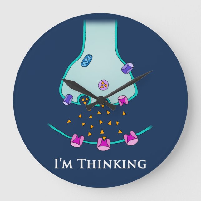 I’m Thinking Neuron Synapse Large Clock (Front)