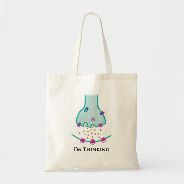 I’m Thinking Neuron Synapse Tote Bag (Front)