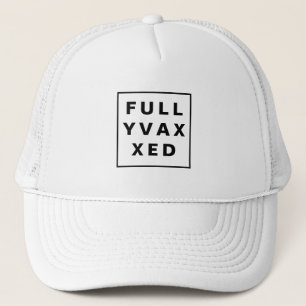 I’m Vaccinated Bold Modern Covid Vaccine Design Trucker Hat