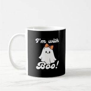 I’m With Boo Funny Retro Coffee Mug