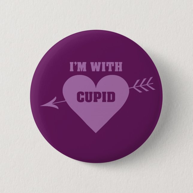 I’M WITH CUPID buttons (Front)