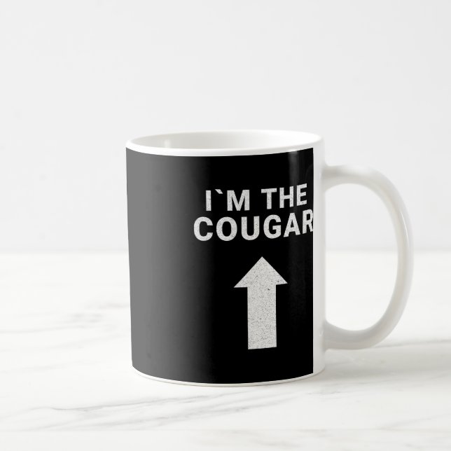 I´m with the Cougar Humour Halloween Birthday Gift Coffee Mug (Right)