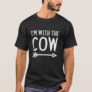 I m With The Cow Funny Matching Halloween Couple C T-Shirt