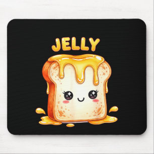I’m With The Jelly Funny Matching Couple Cute Kawa Mouse Pad